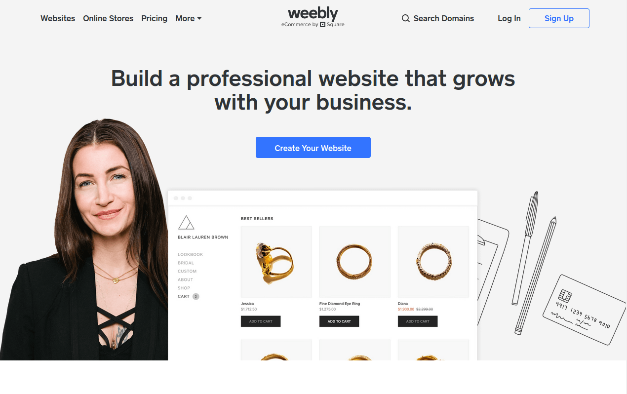 Weebly: Best eCommerce website builder #8