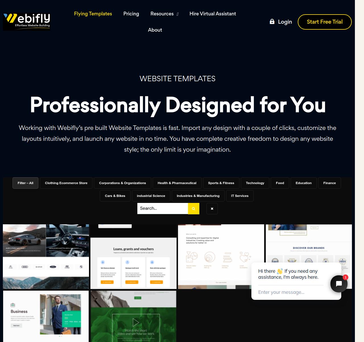 WebiFly Template